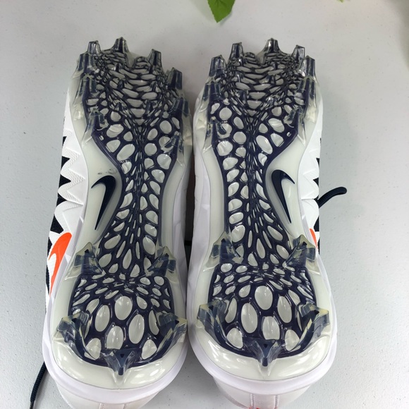 Cleats Nike Alpha Menace Blue White Orange Sz 18 - Picture 8 of 8